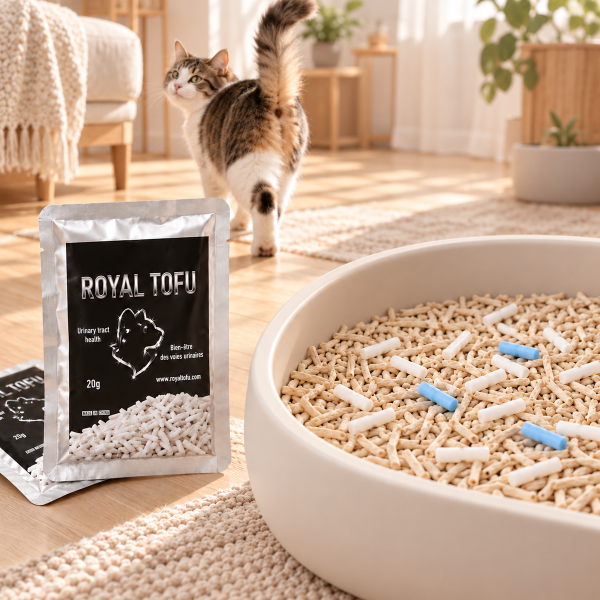 Granules de test pour litière